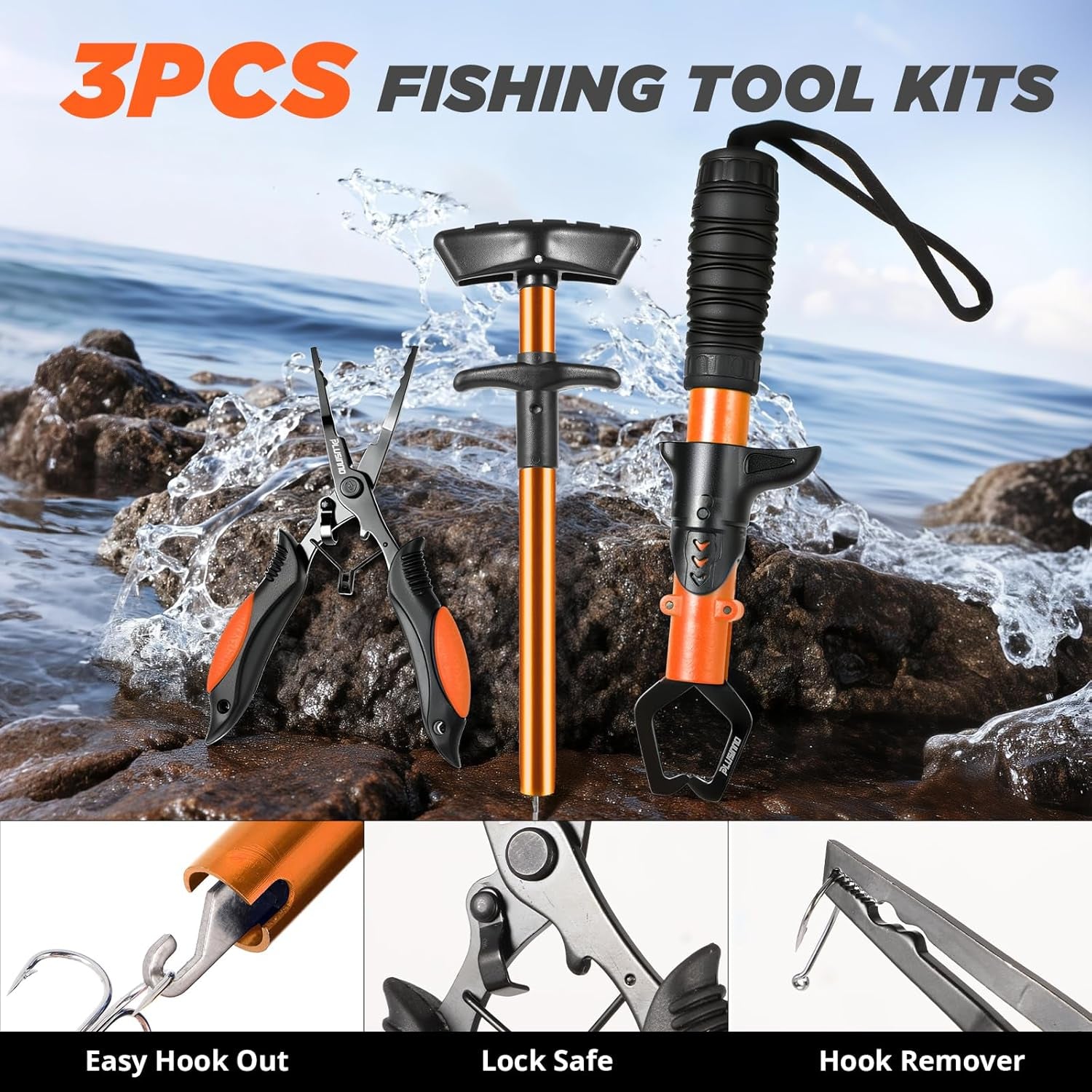 Fishing Backpack with Fishing Rod and Reel Combos Tackle Boxes, Waterproof Tackle Backpack for Gear with Rod Holder, Fish Gifts for Men with Tool Kit...